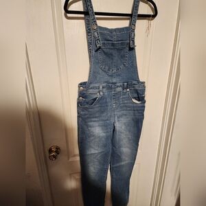 Cat And Jack Girl's Denim Blue Overalls Size XL 14/16